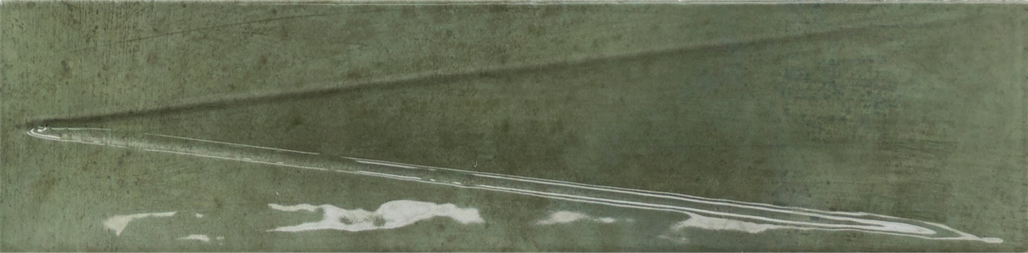 Bari Green Decor 2x10 polished subway tile for backsplash