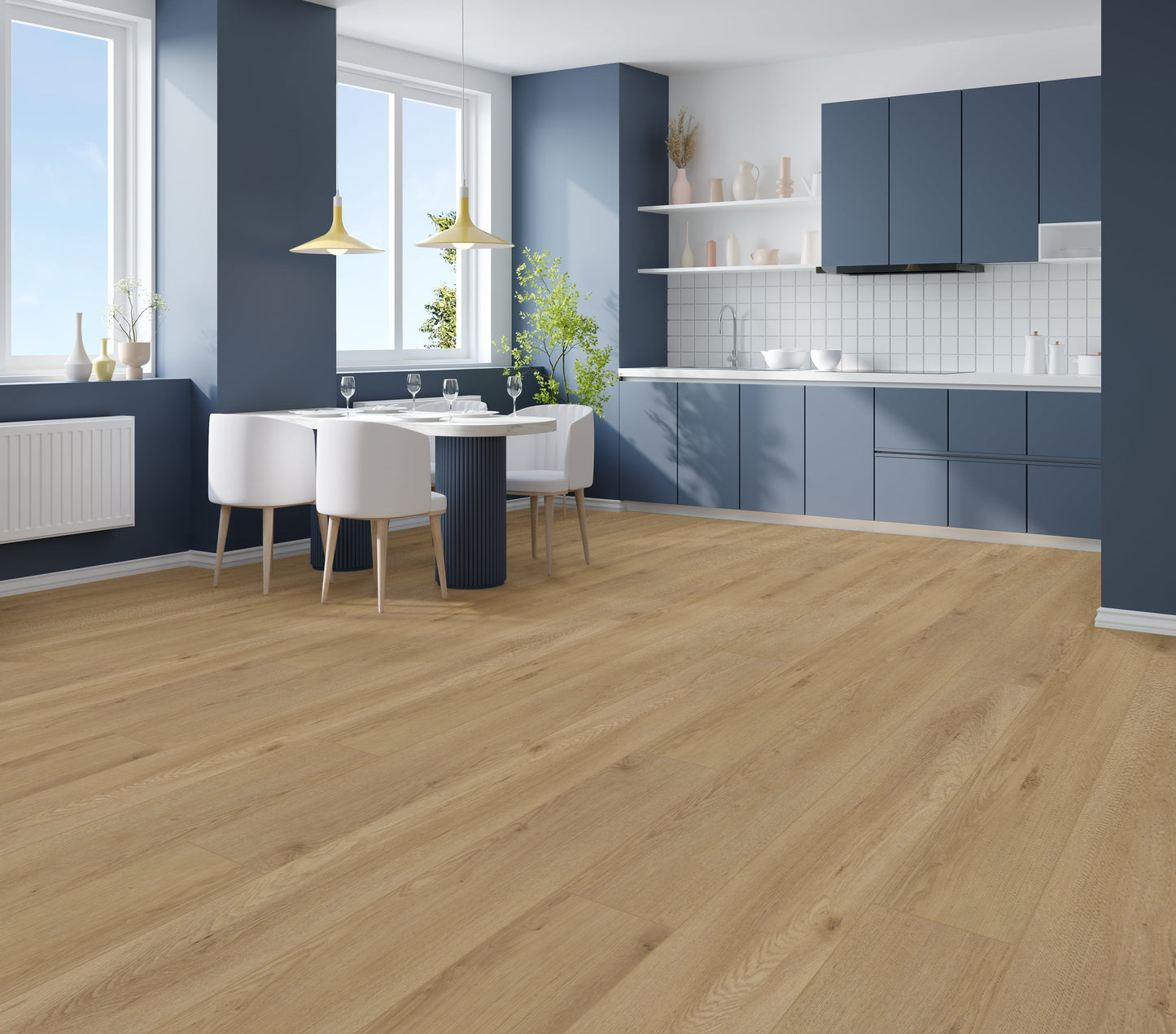 Biyork Hydrogen-8 Breezy Billow 9"x72"x8mm Vinyl Flooring