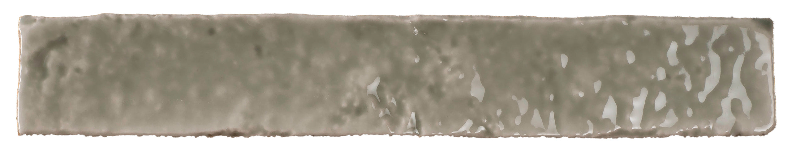 Brutalist Olive 2x10 Glossy Subway Tile Backsplash