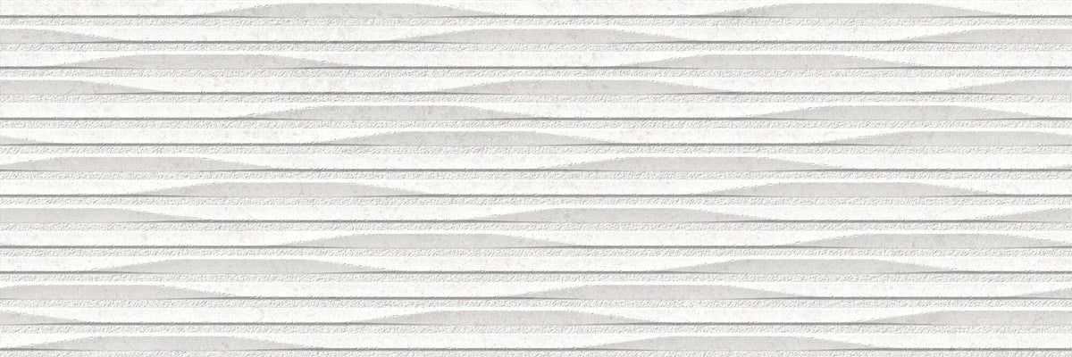 Cluny White Matte 13"x40" Decorative Porcelain Tile