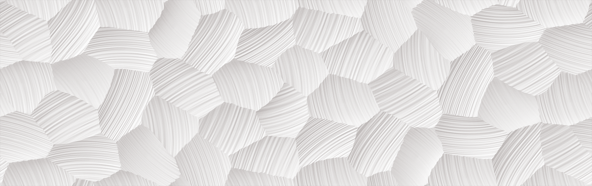 Circle Blanco Matte 12"x40" Decorative Ceramic Tile