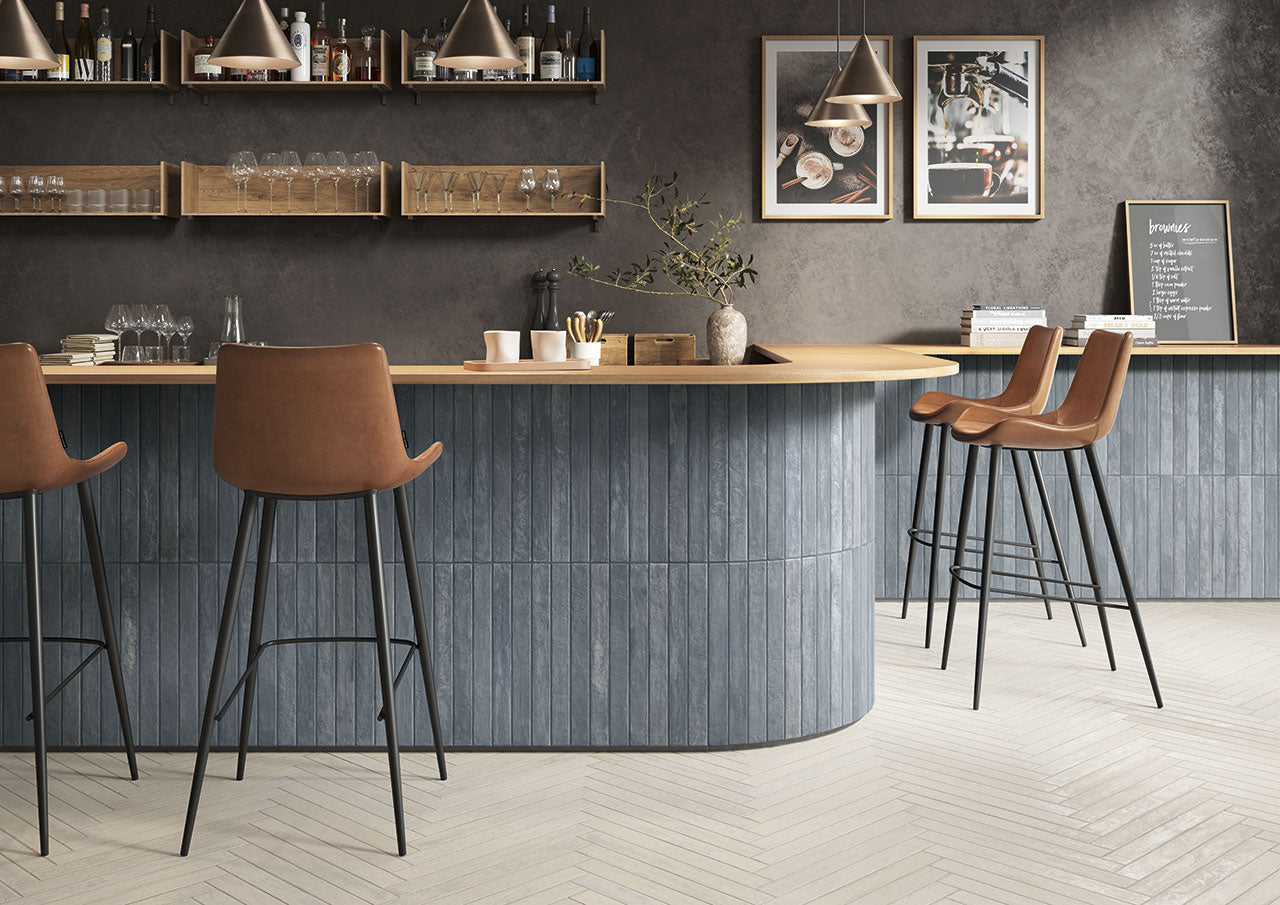 Domus Ocean Blue 2x18 Matte Porcelain Tile