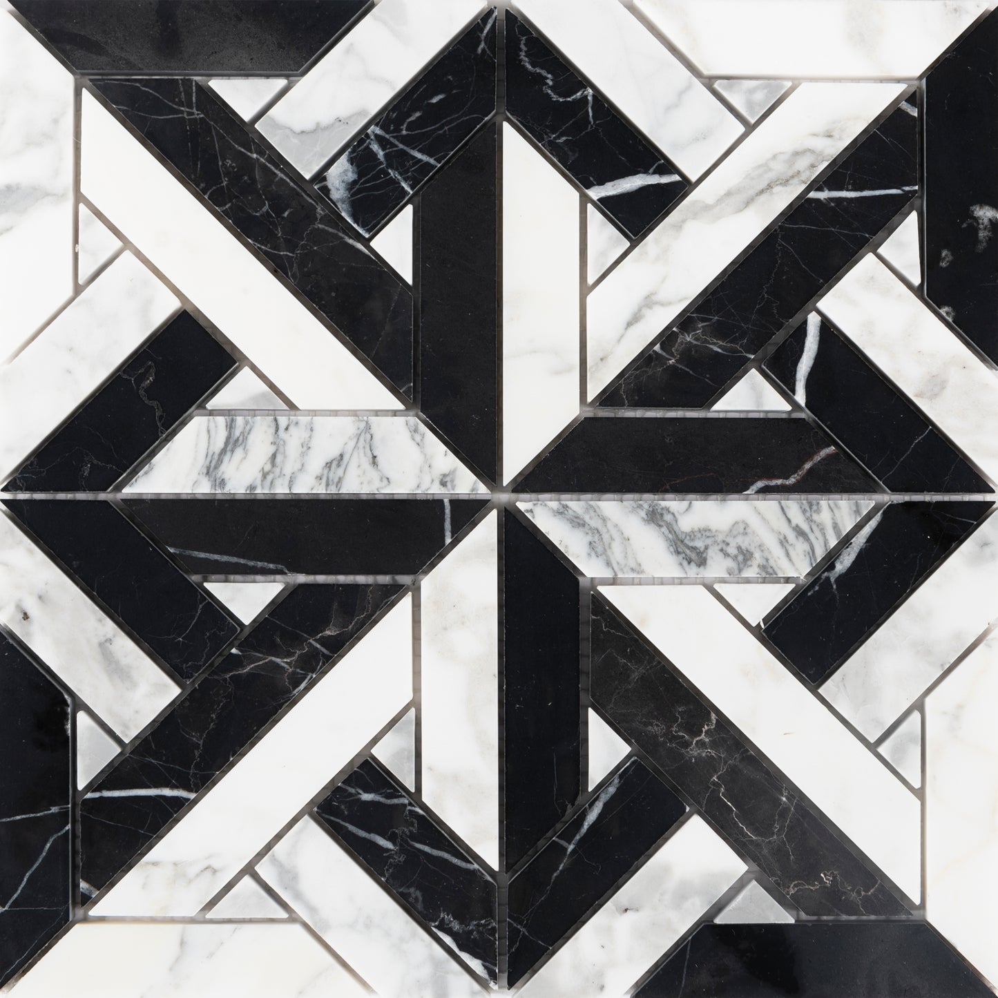 Parquet Transcend 12x12 Polished Finish Marble Mosaic Tile