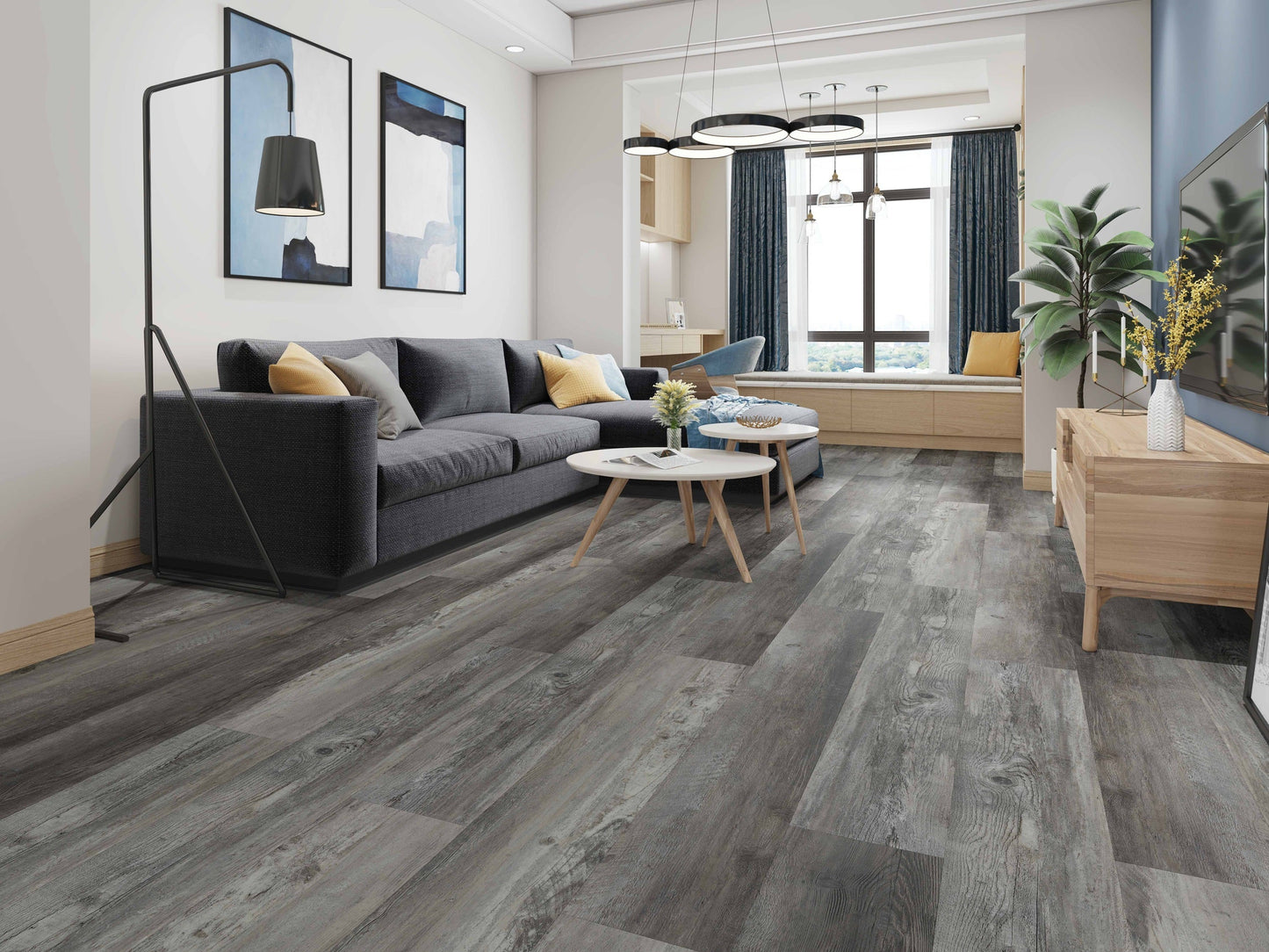 Biyork Hydrogen-7 Dockside 9"x60"x7mm Vinyl Flooring