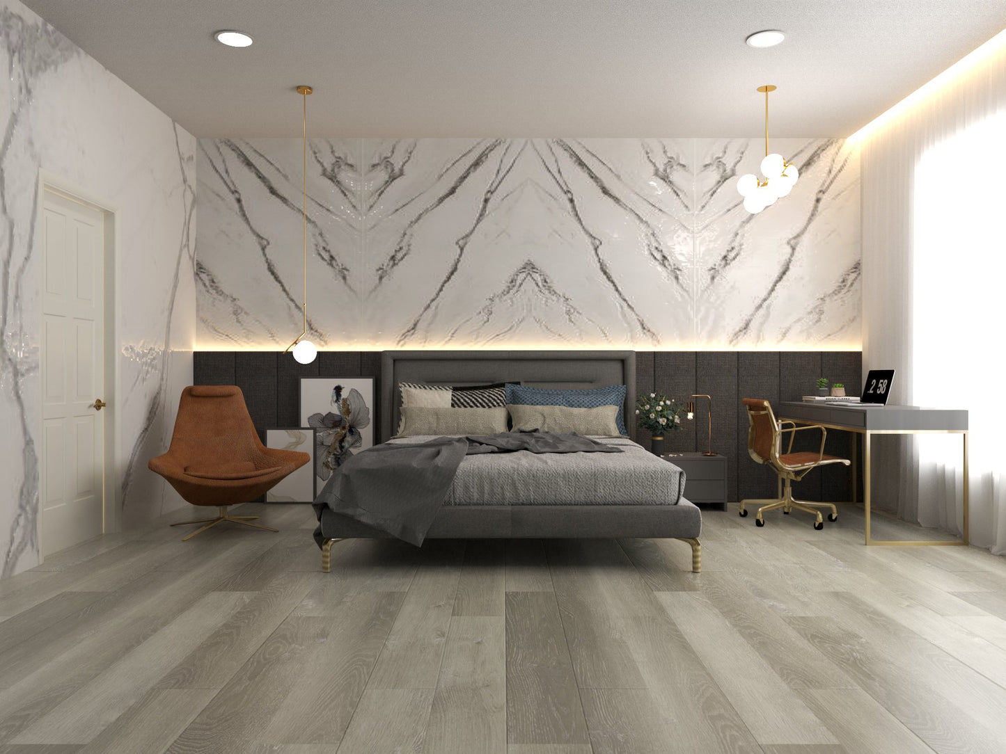 Driftwood Heritage 6.5mm SPC Luxury Vinyl Flooring 7"x48"