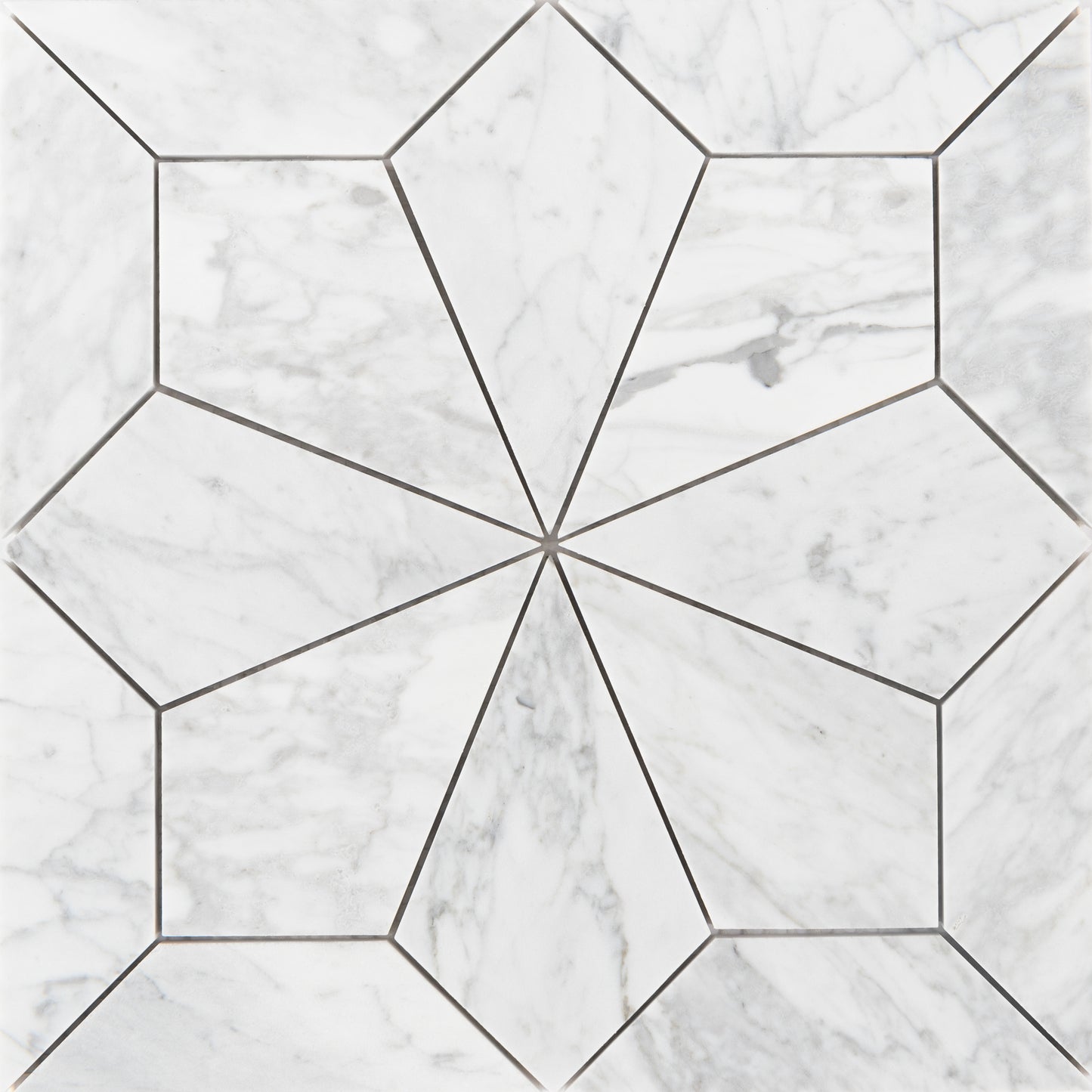 Dryas Carrara 12x12 Polished Finish Marble Mosaic Tile