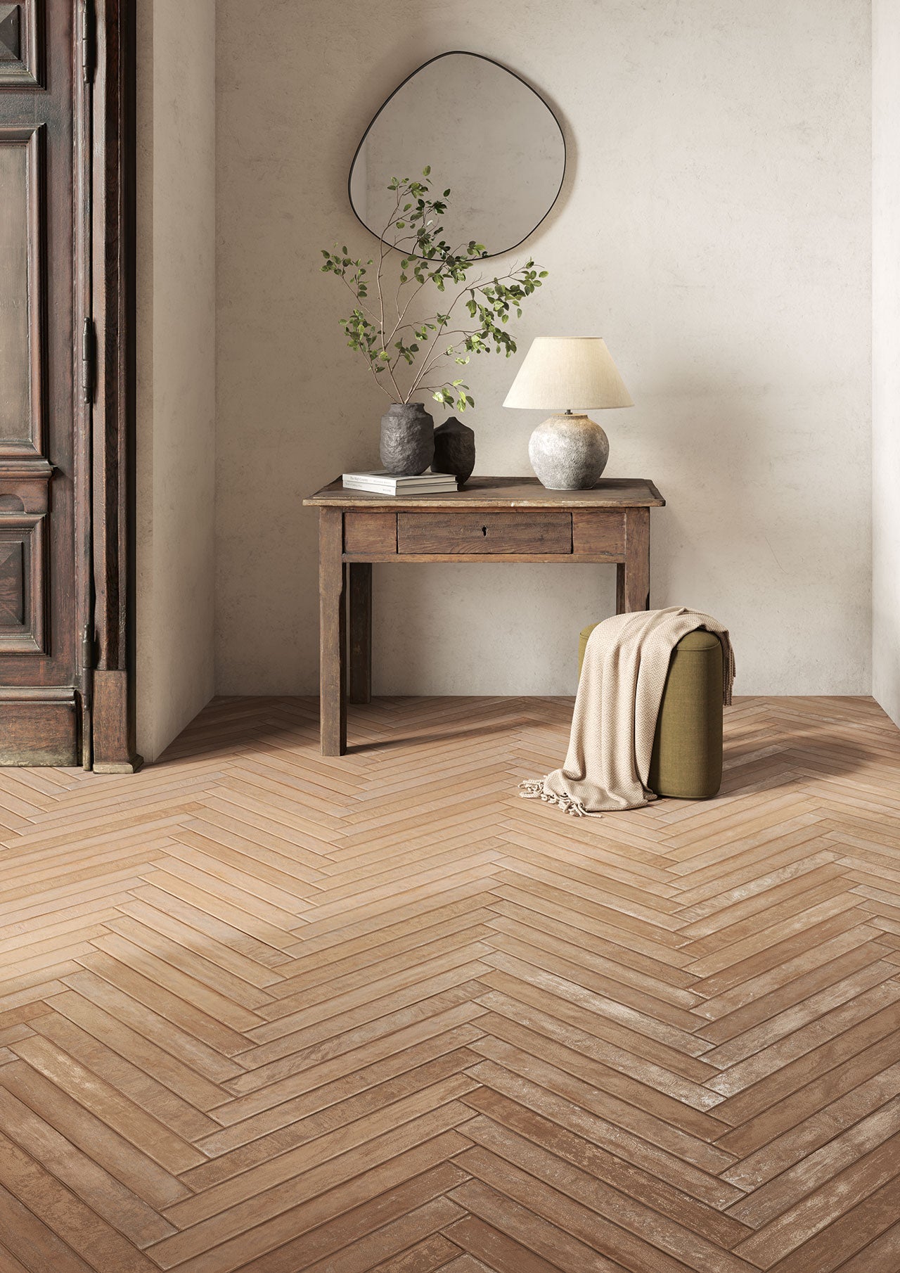 Domus Clay Red 2x18 Matte Porcelain Tile