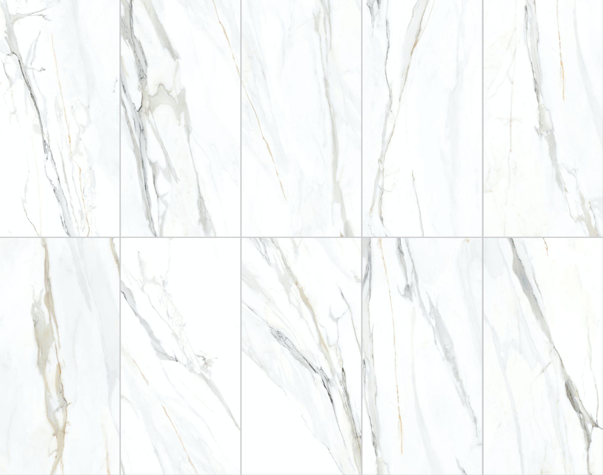 Emporio Calacatta 24x48 Polished Marble Look Porcelain Tile
