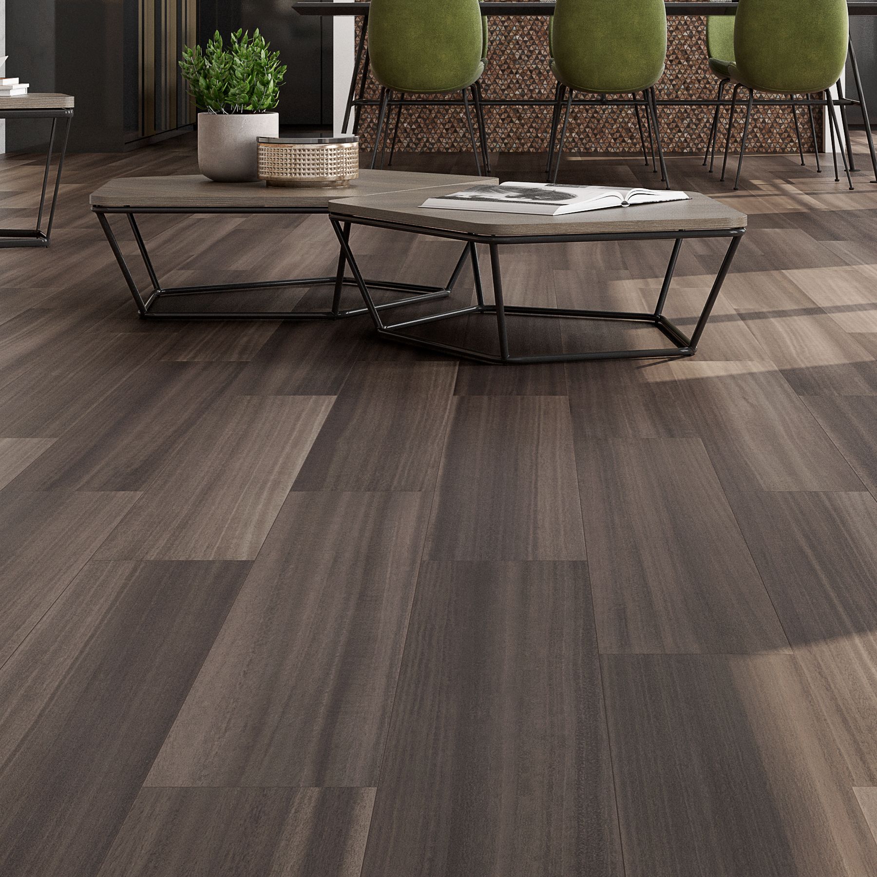 Eukalypt Cacao 8x48 Matte Finish Wood Look Porcelain Tile