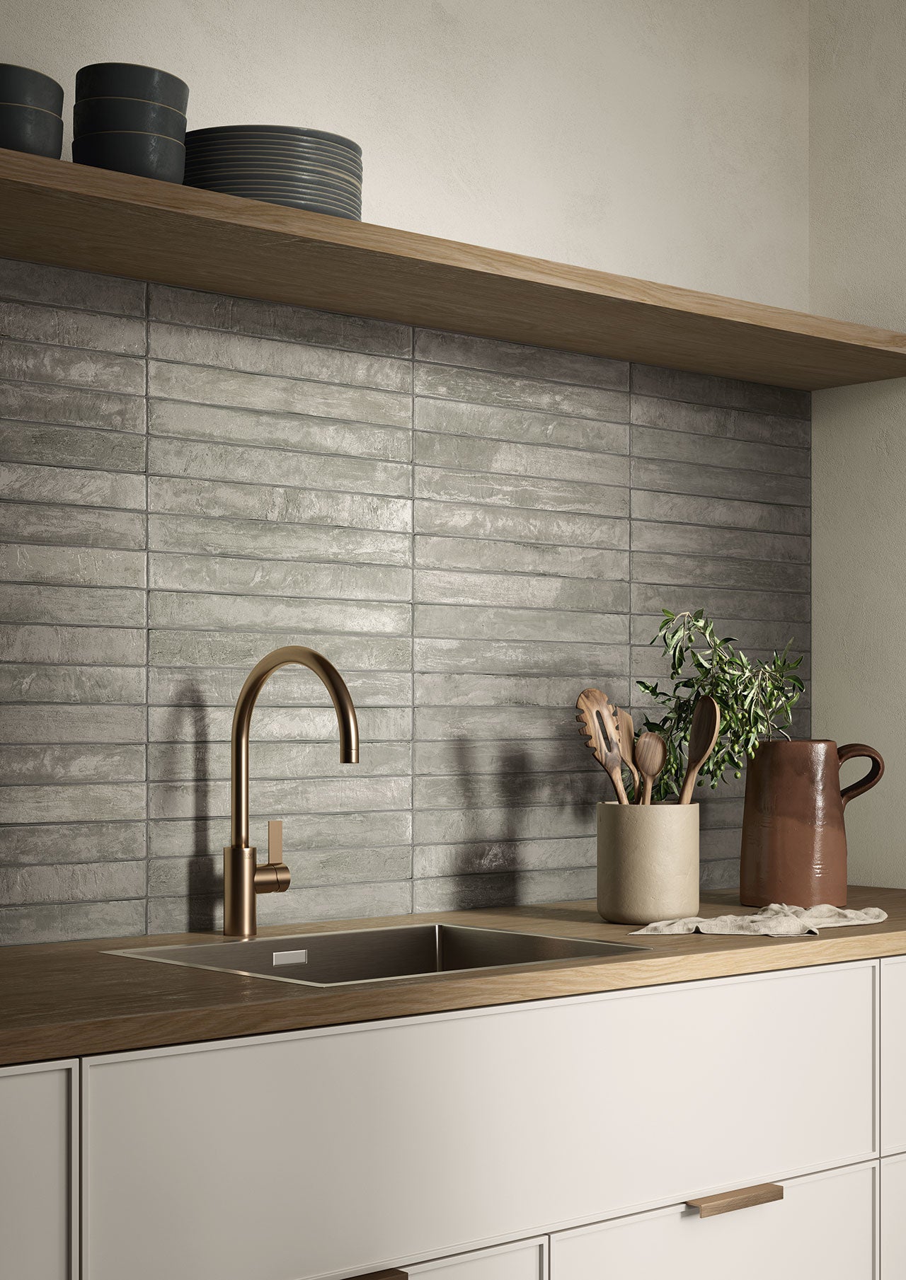 Domus Forest Green 2x18 Matte Porcelain Tile