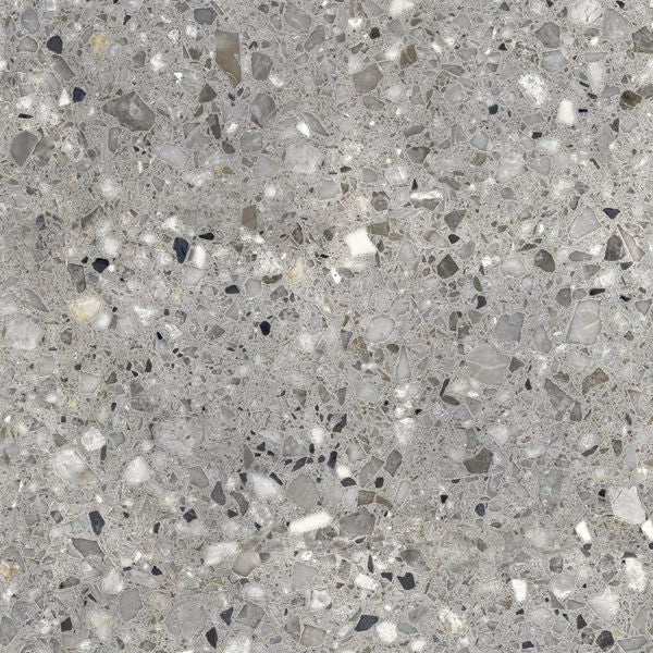 Frammenta Grigio 24x24 Polished Terrazzo Tile Porcelain