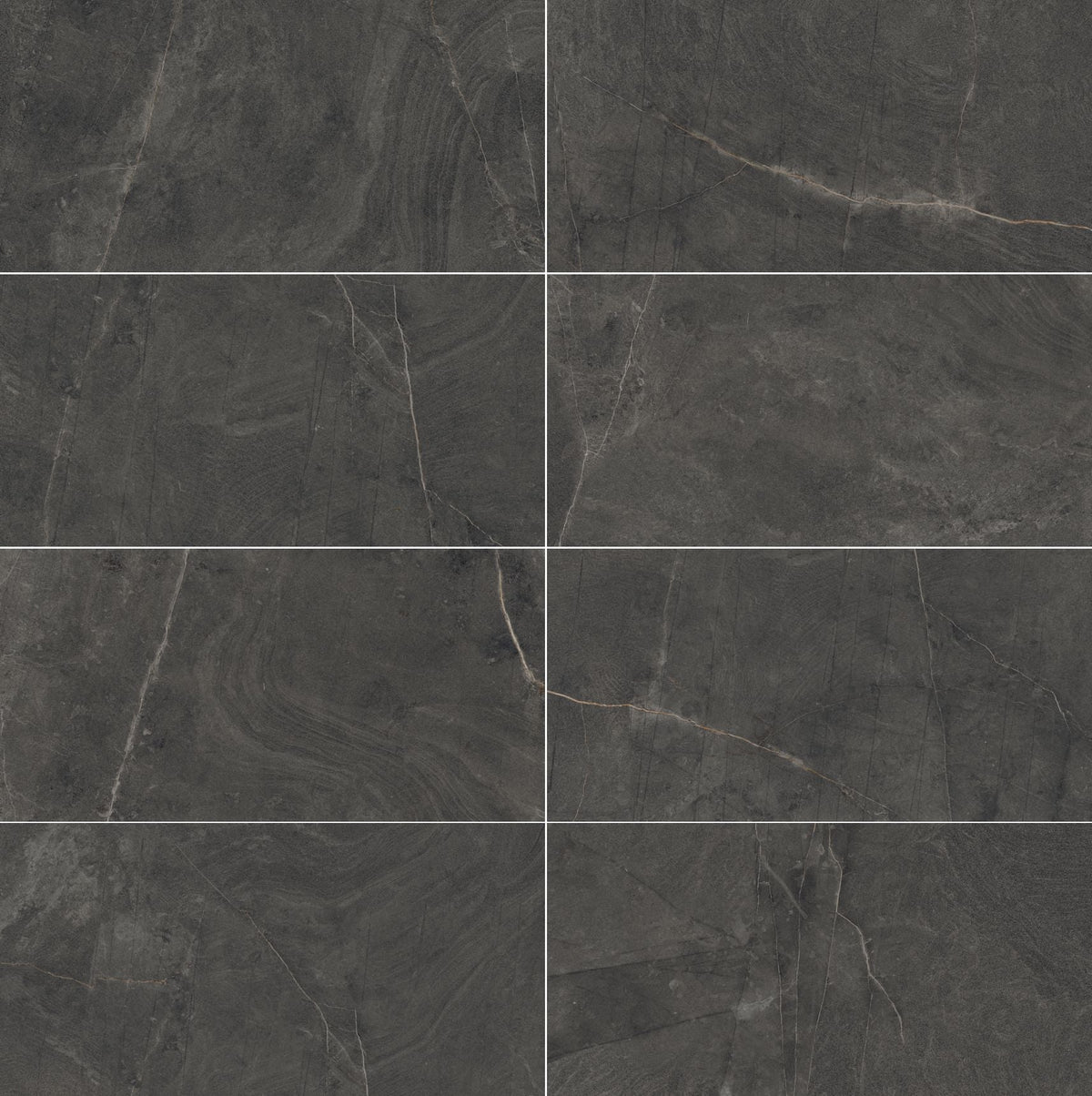Gardena Nero Matte 12"x24" Porcelain Tile
