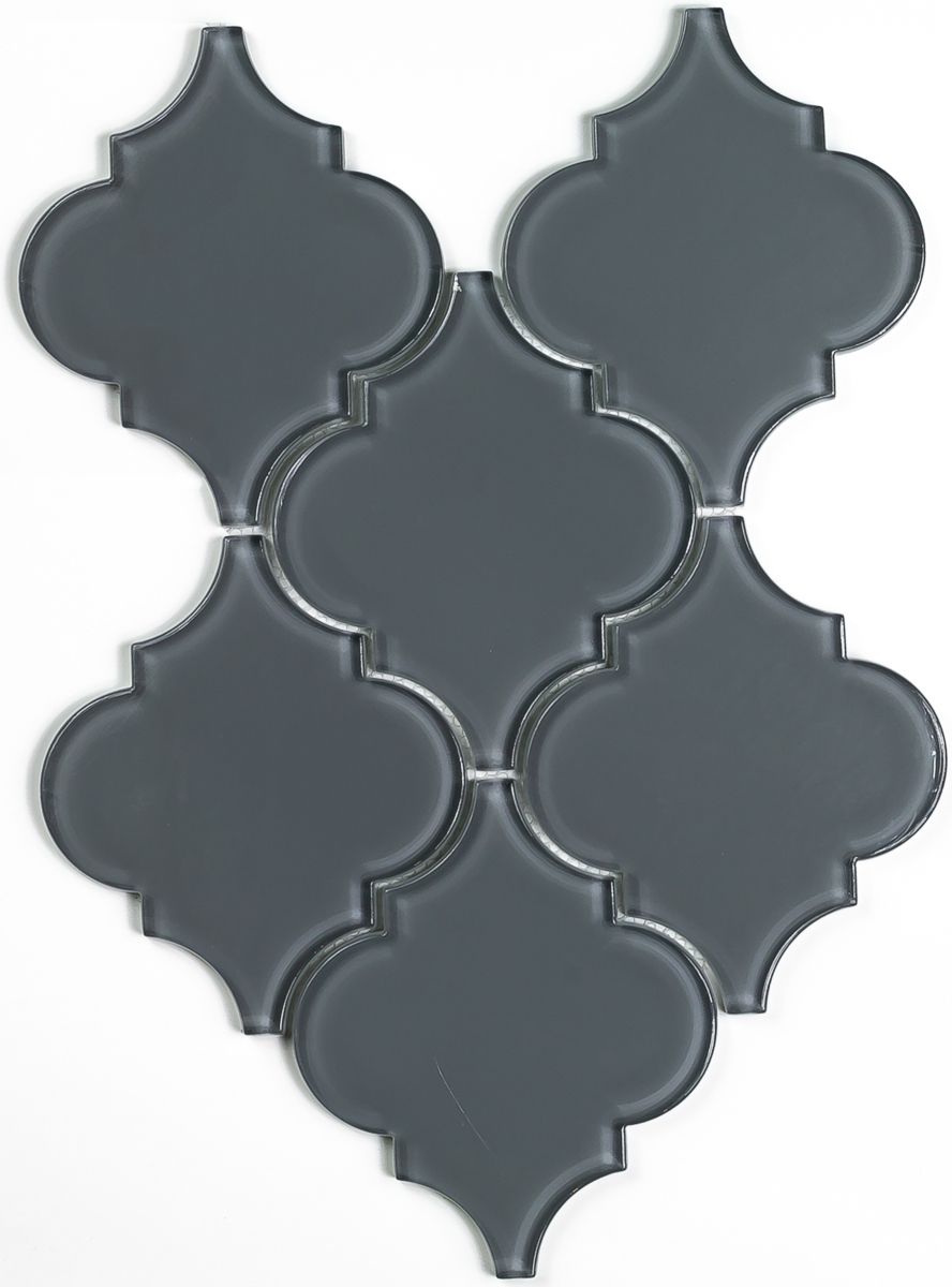 Glass Morrocon Grey Backsplash Tile