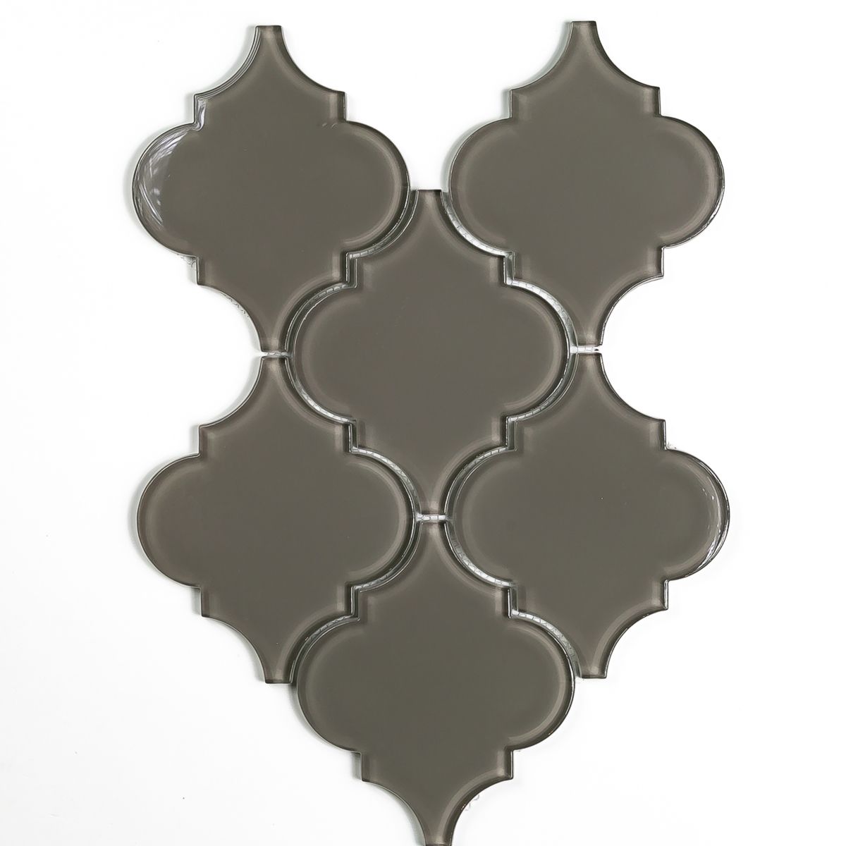 Glass Morrocon Smoke Backsplash Tile