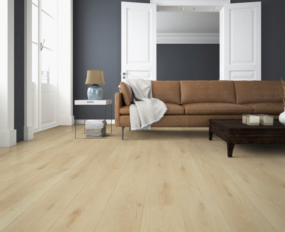 HTBC Supreme Wood Goldon Rod 9"x60"x12mm Laminate Flooring