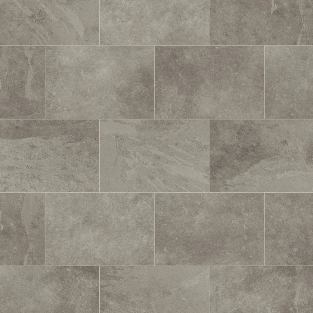 Karndean Rigid Core Grey Riven 12"x18" Luxury Vinyl Flooring