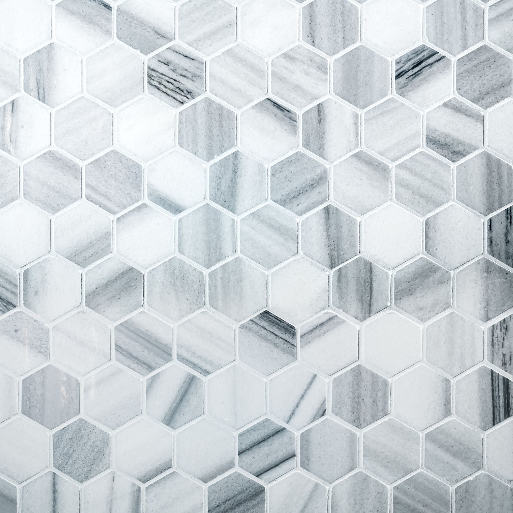 Hex Marmara 2x2 Polished Finish Marble Mosaic