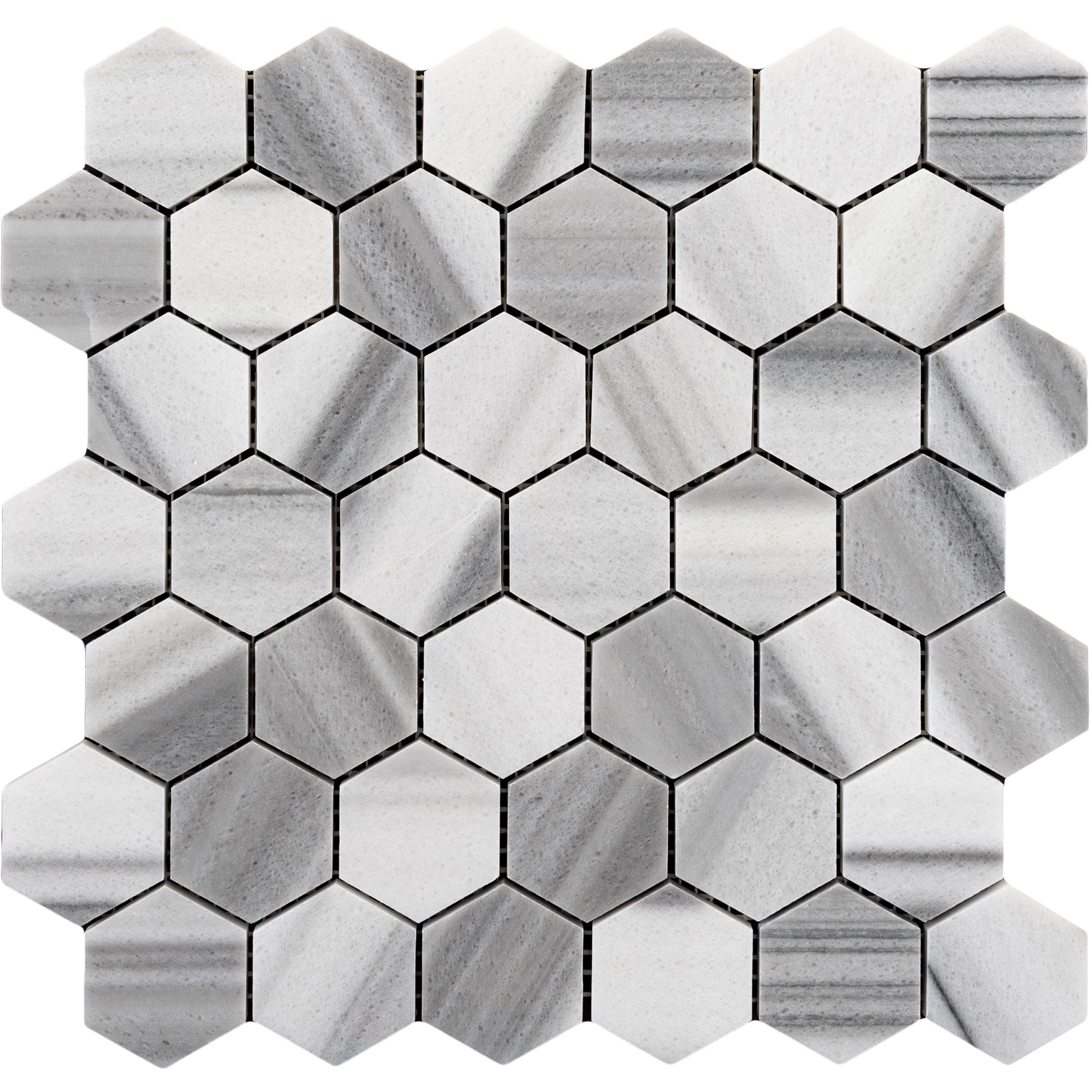 Hex Marmara 2x2 Polished Finish Marble Mosaic