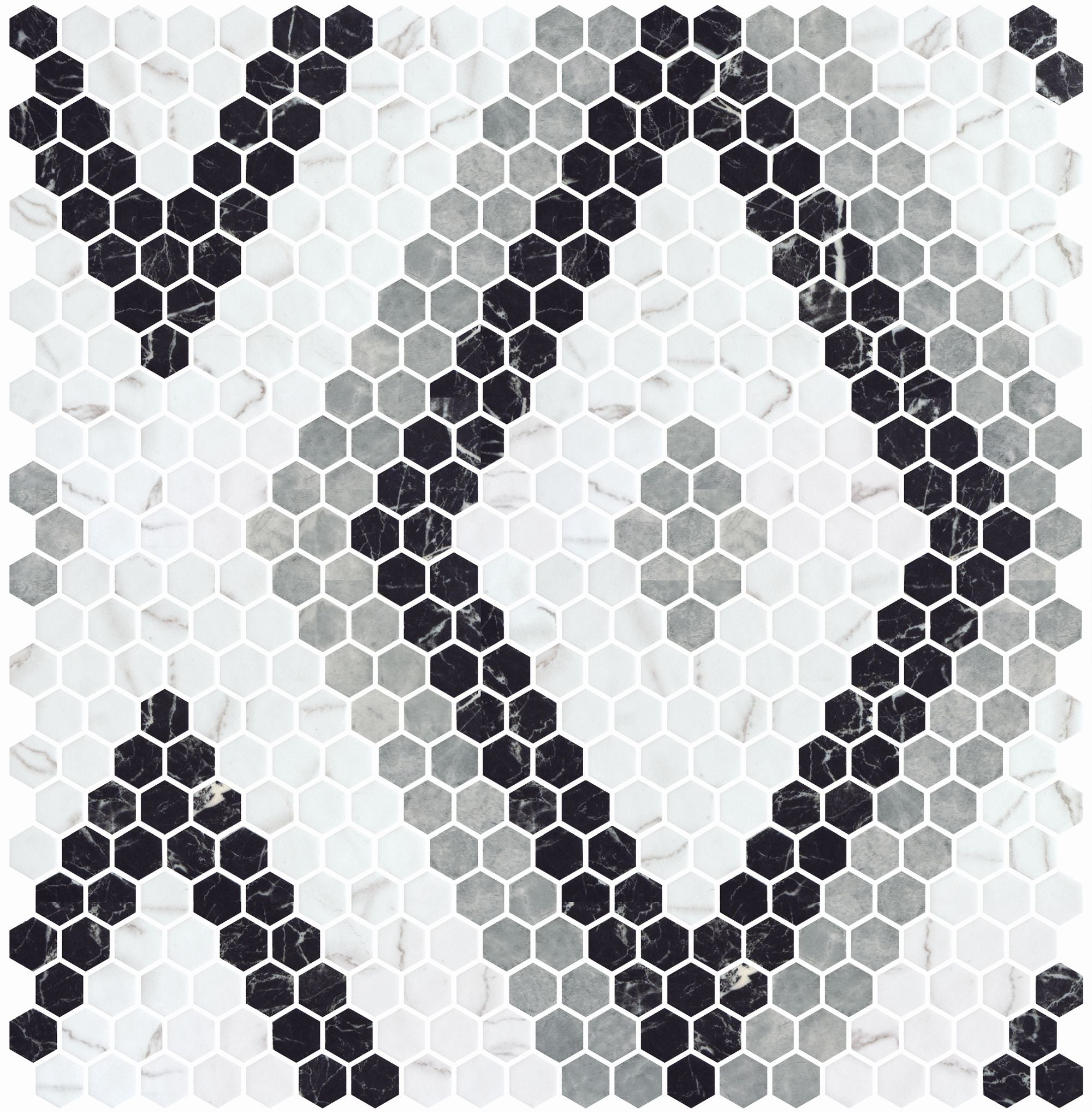 Hex Pattern 11 Matte Finsih Mosaic