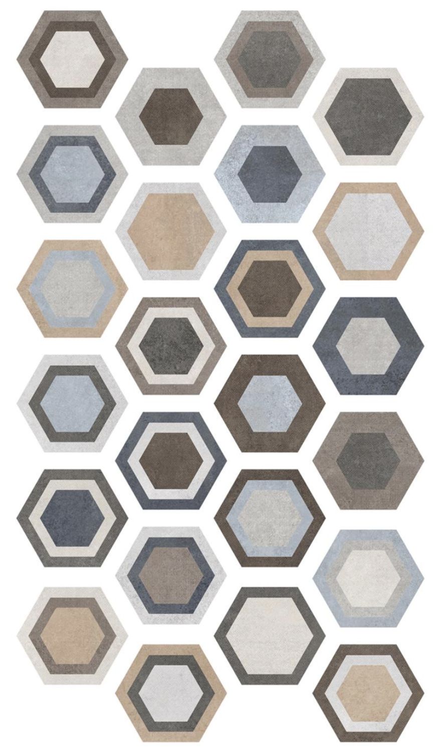 Hex Tripoli 9x10 Matte Finish Porcelain Tile