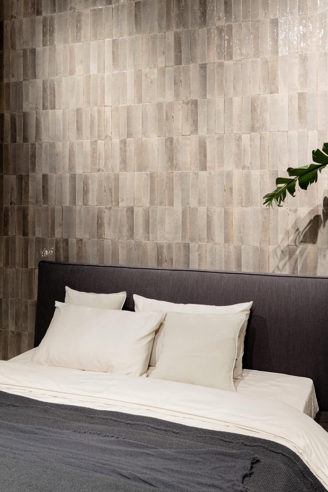 Lume Greige Glossy 2"x9" Subway Porcelain Tile