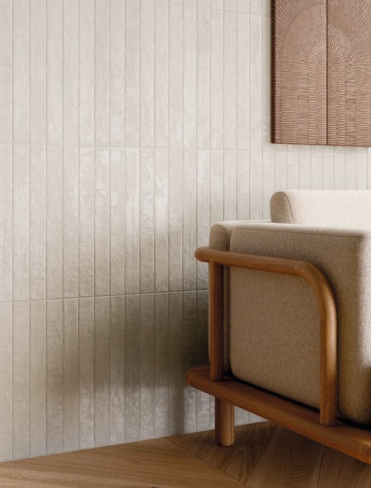 Domus Moon White 2x18 Matte Porcelain Tile