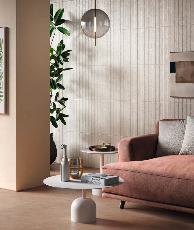 Domus Moon White 2x18 Matte Porcelain Tile