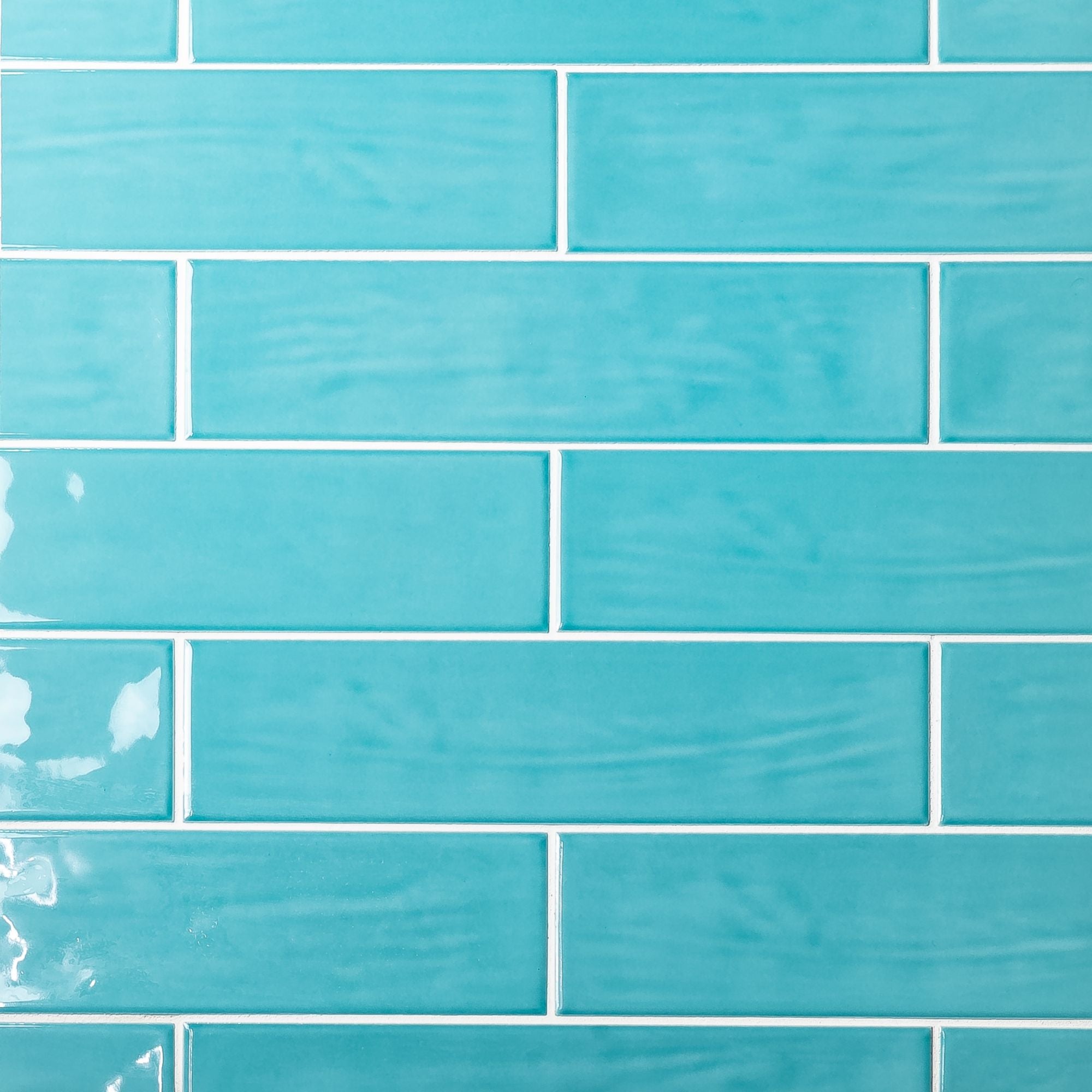 Maiolica Aquamarine 3x12 Polished Subway Tile Backsplash