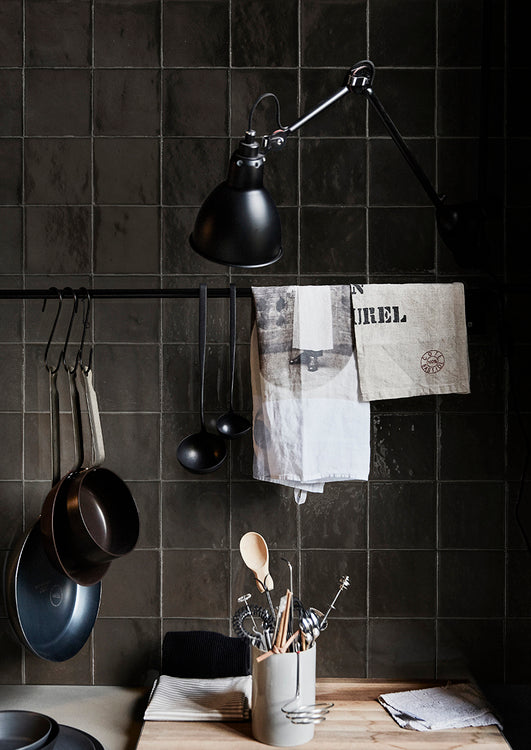 Melange Nero 4"x4" Glossy Ceramic Tile