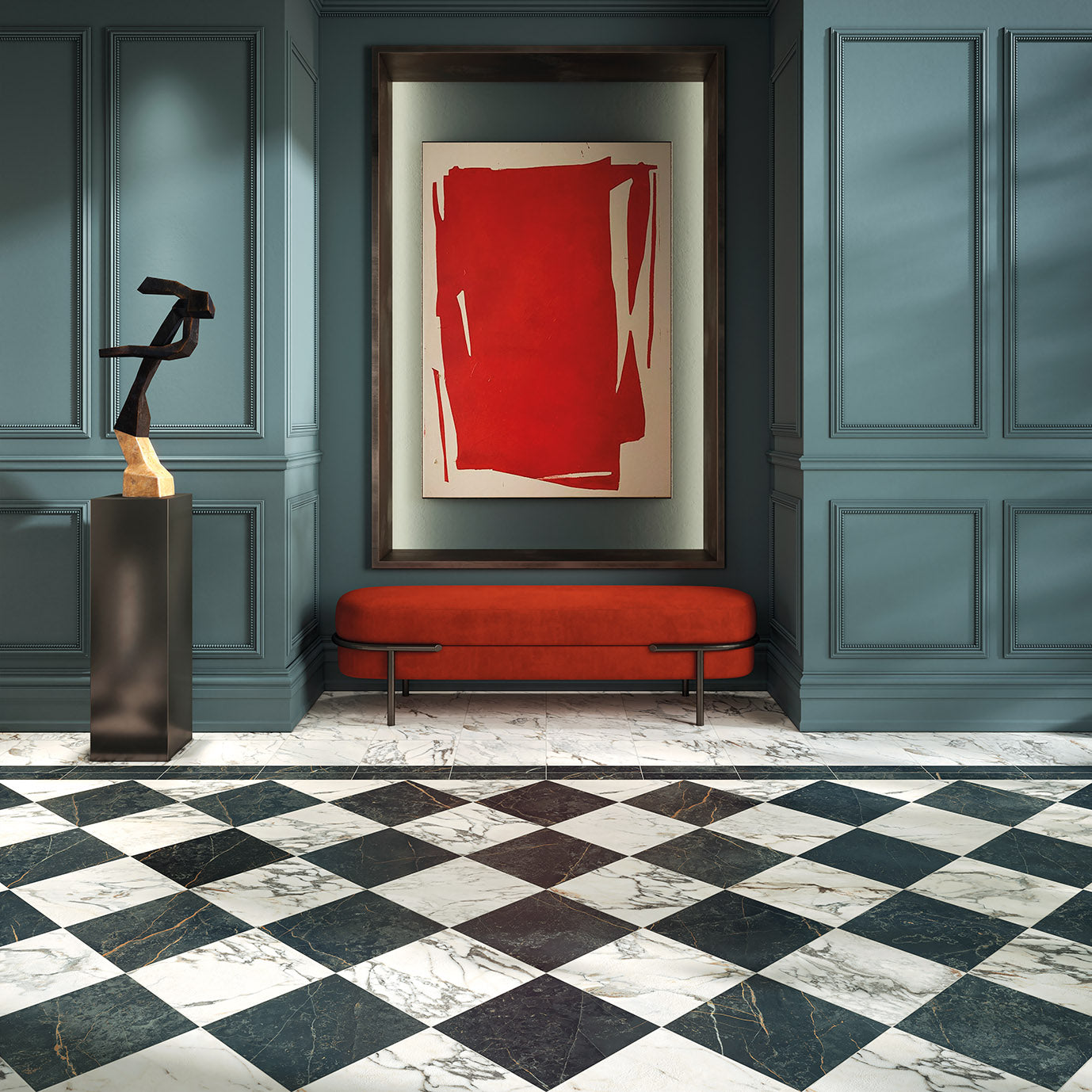 Prestige Arabasque 12"x12" Matte Porcelain Tile