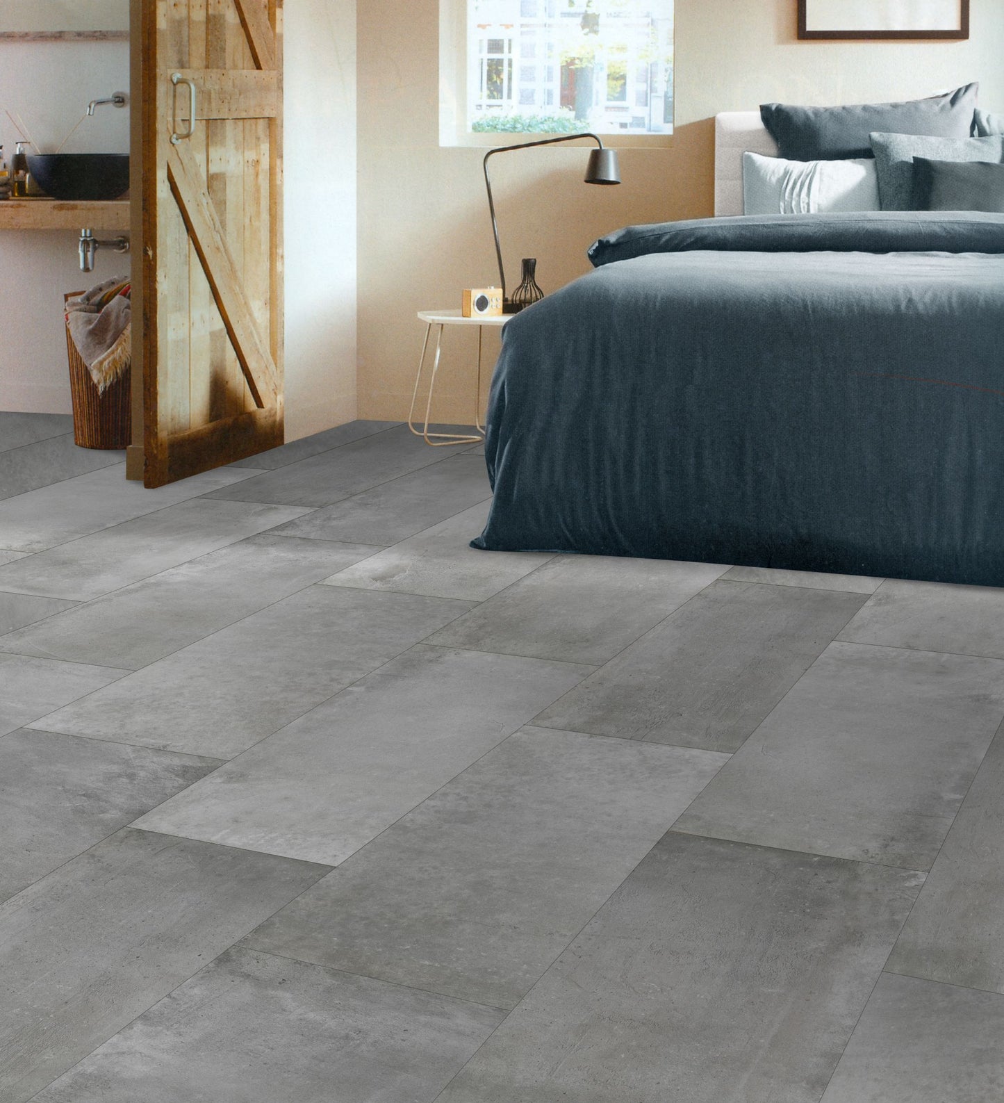Proton Gris 12x24 Matte Finish Porcelain Concrete Tile