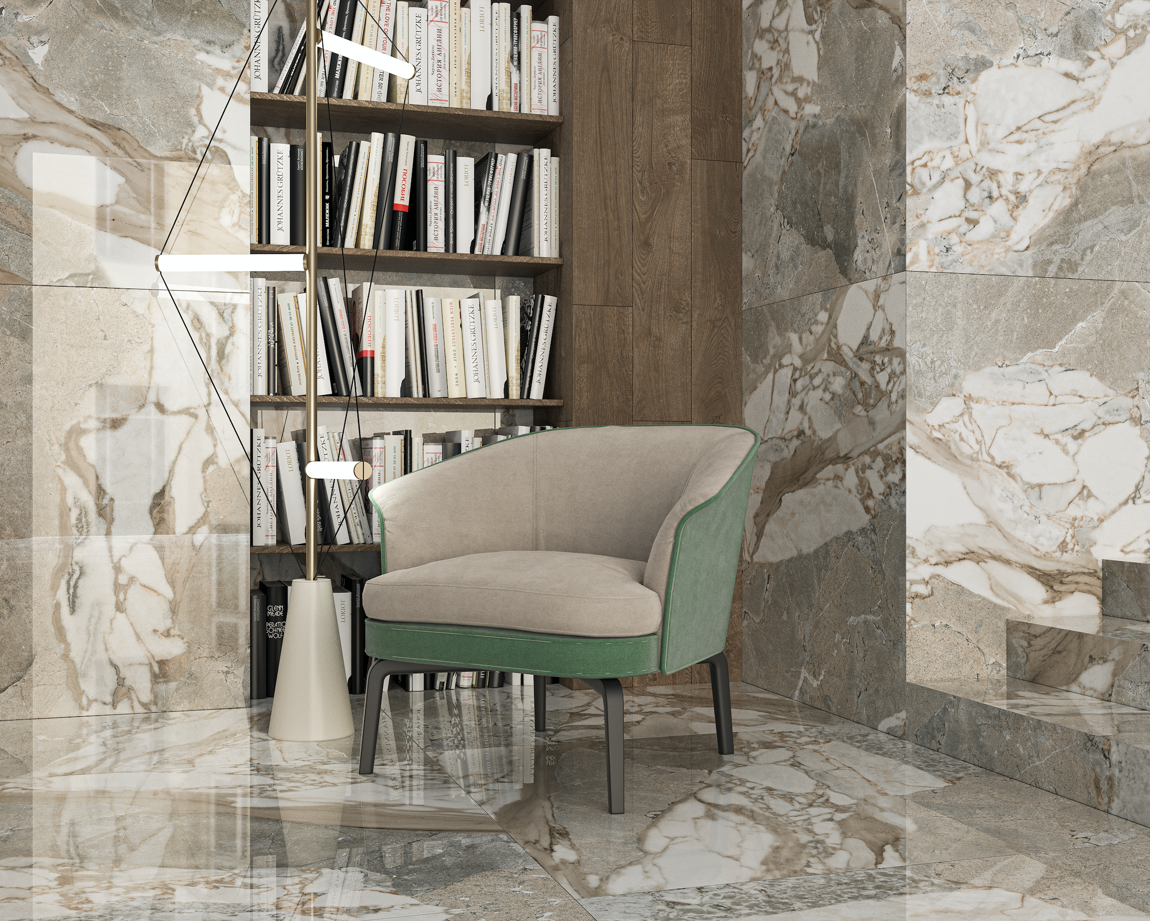 Ravello Naturale 24x48 Polished Finish Porcelain Tile