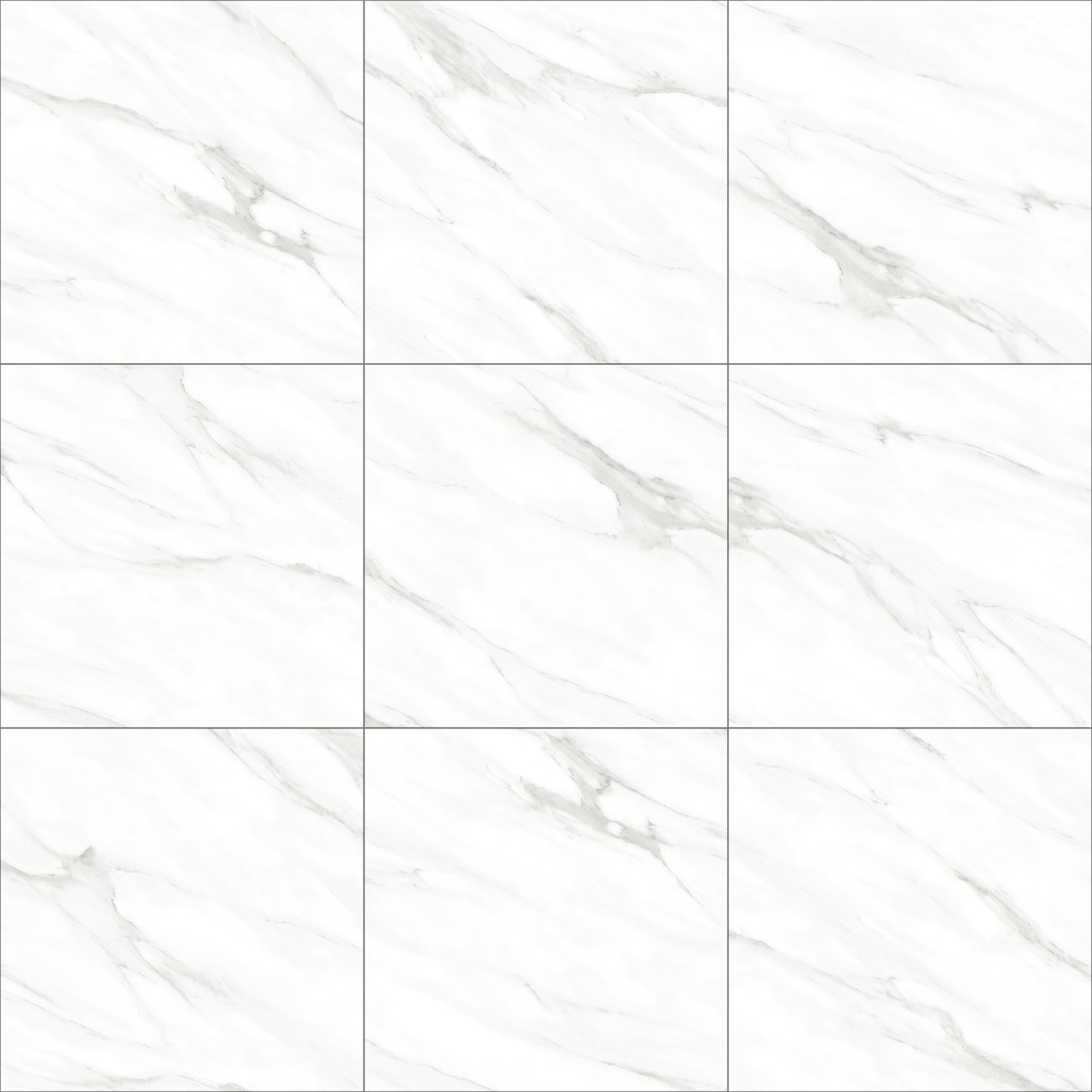 Royal Calacatta 24x24 Polished Marble Look Porcelain Tile