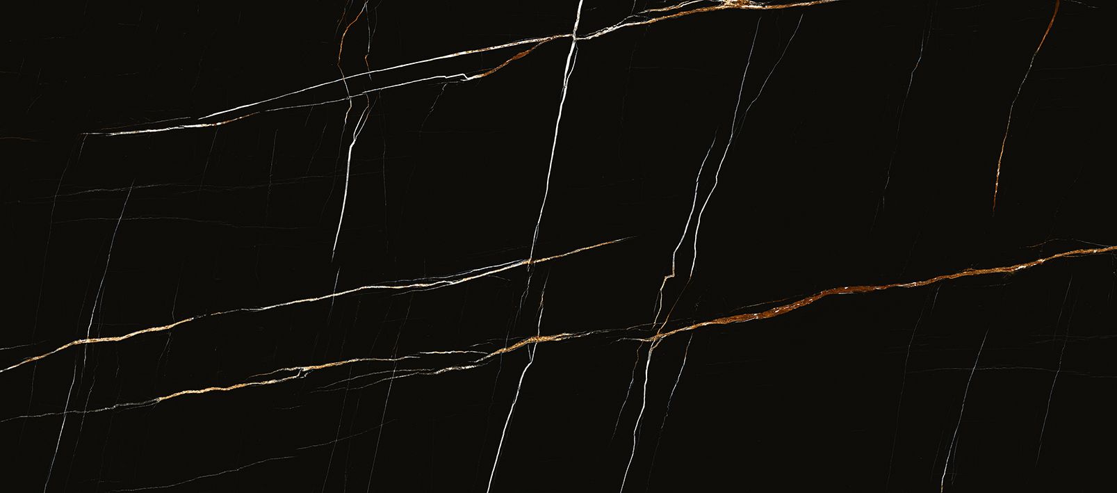 Sahara Noir 39x118 Polished Marble Look Porcelain Slab