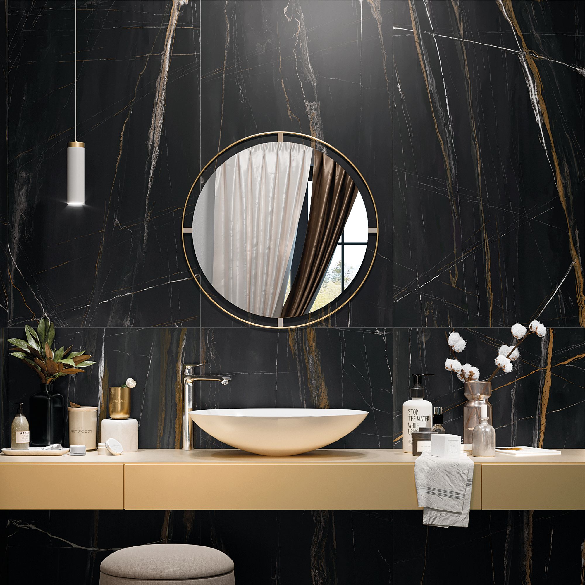 Saint Laurent 24x48 Polished Marble Look Porcelain Tile