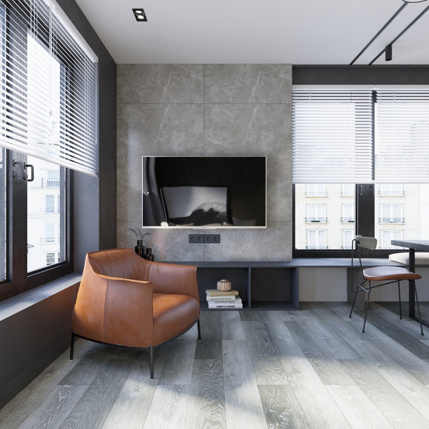 Infinity Floor Slate 6.5mm SPC LVP Flooring 7"x48"