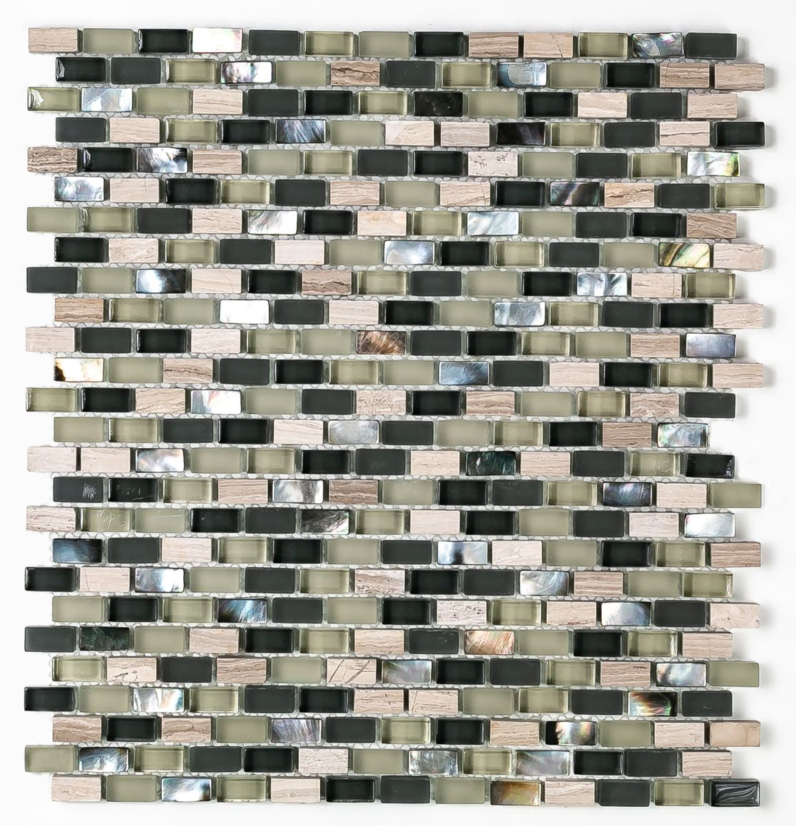 Shell Glass Birch Backsplash Tile