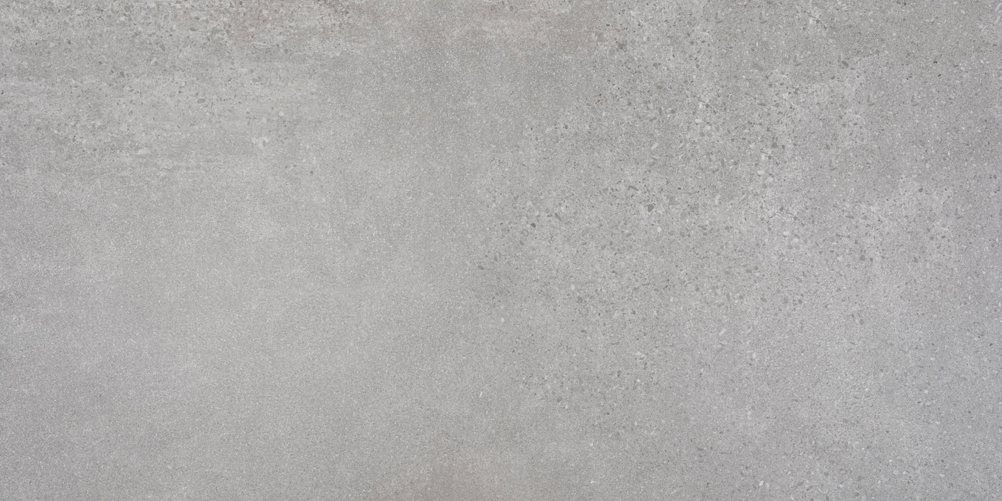 Terrazzo Light Grey 24"x48" Matte Porcelain Tile