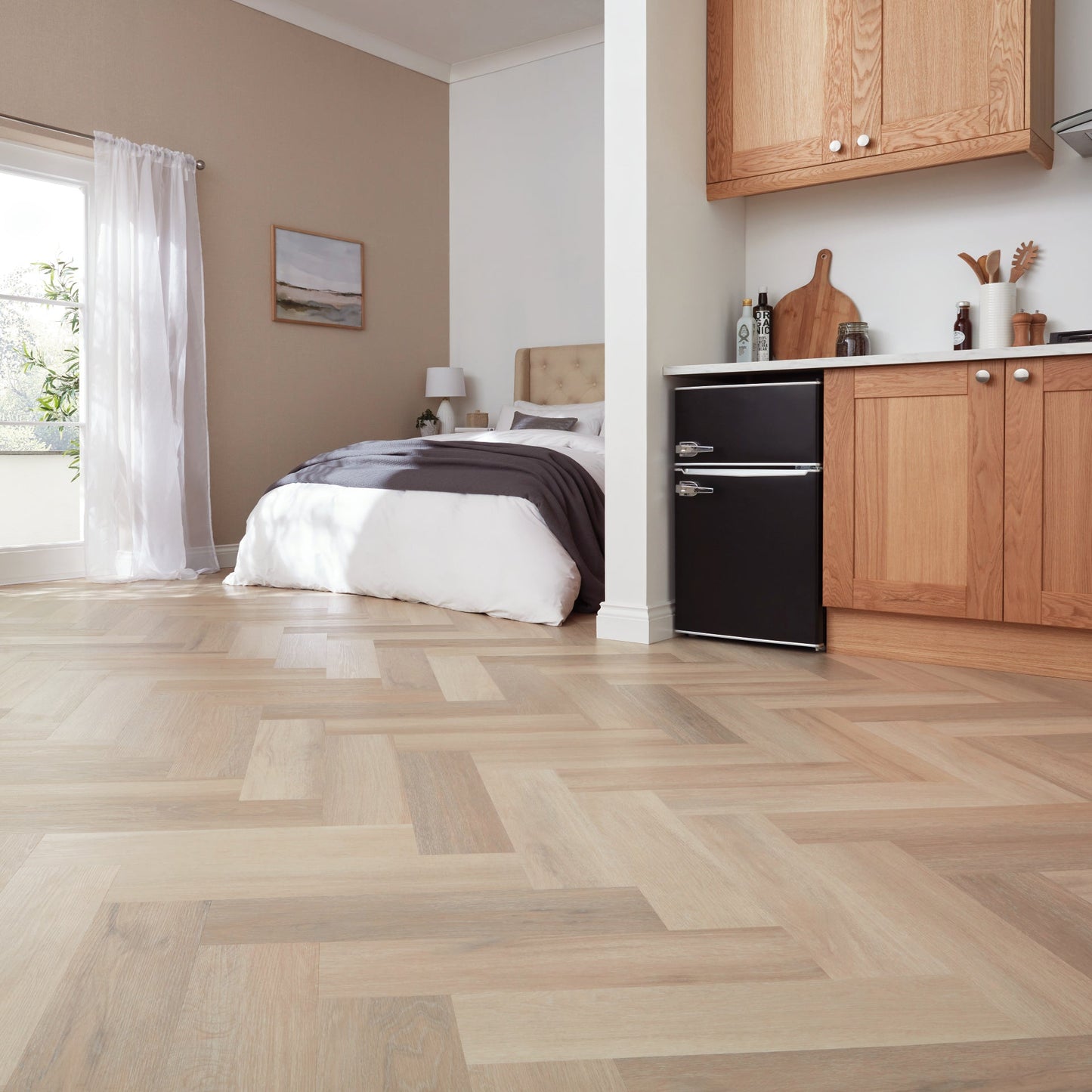 Karndean Korlok Texas White Ash 6"x24" Luxury Vinyl Flooring