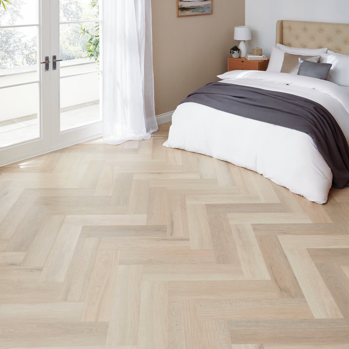 Karndean Korlok Texas White Ash 6"x24" Luxury Vinyl Flooring