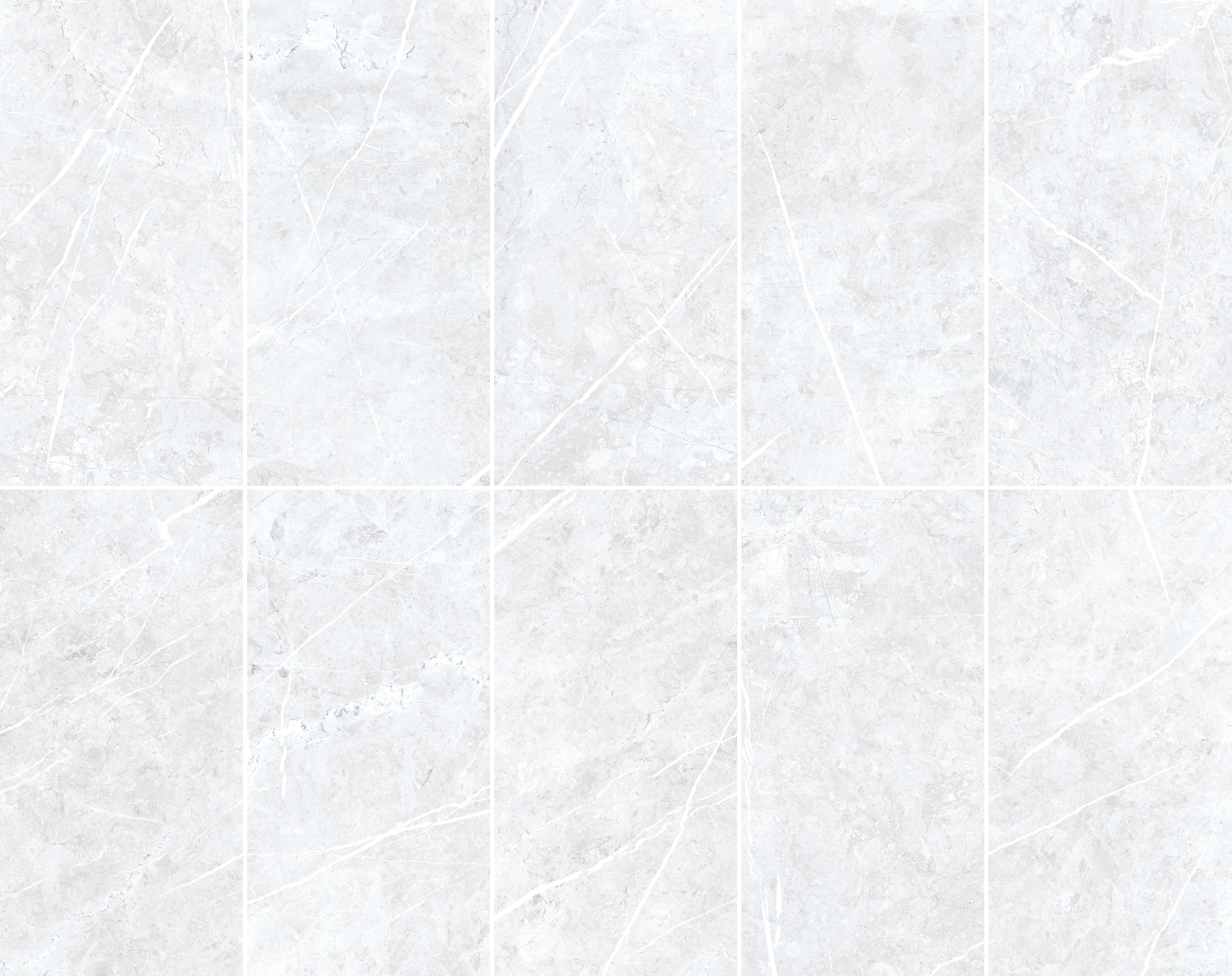Theater White 12x24 Polished Marble Effect Porcelain Tile