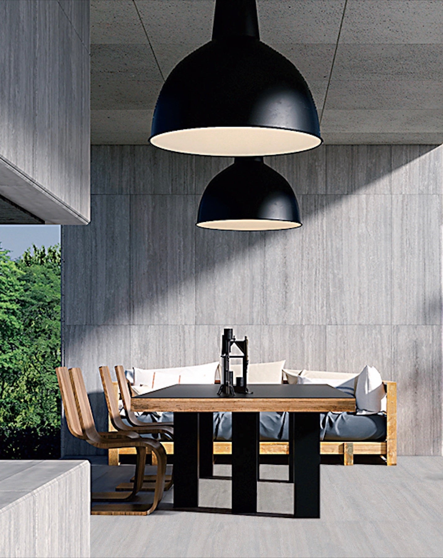 Traverland Silver Grey 12x24 Matte Porcelain Travertine Tile