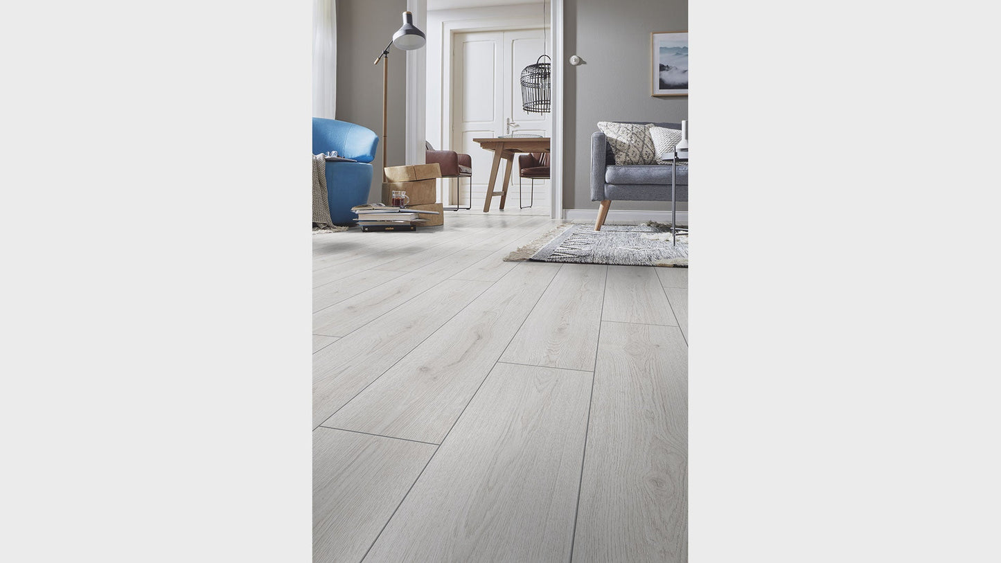Eurostyle Trend Oak White 7"x54"x8mm Laminate Flooring
