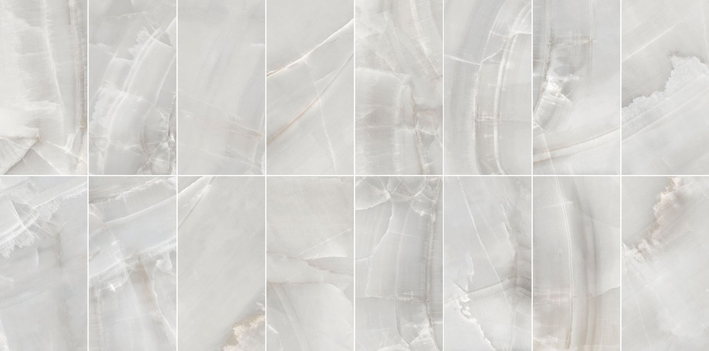 Varese Pearl 24x48 Polished Marble Look Porcelain Tile