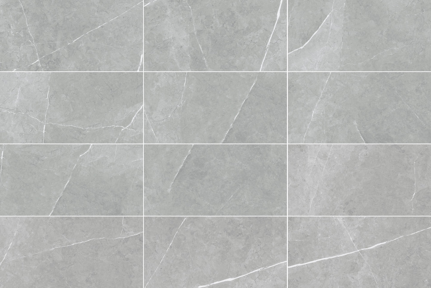 Vena Light Grey 12x24 Matte Marble Look Porcelain Tile
