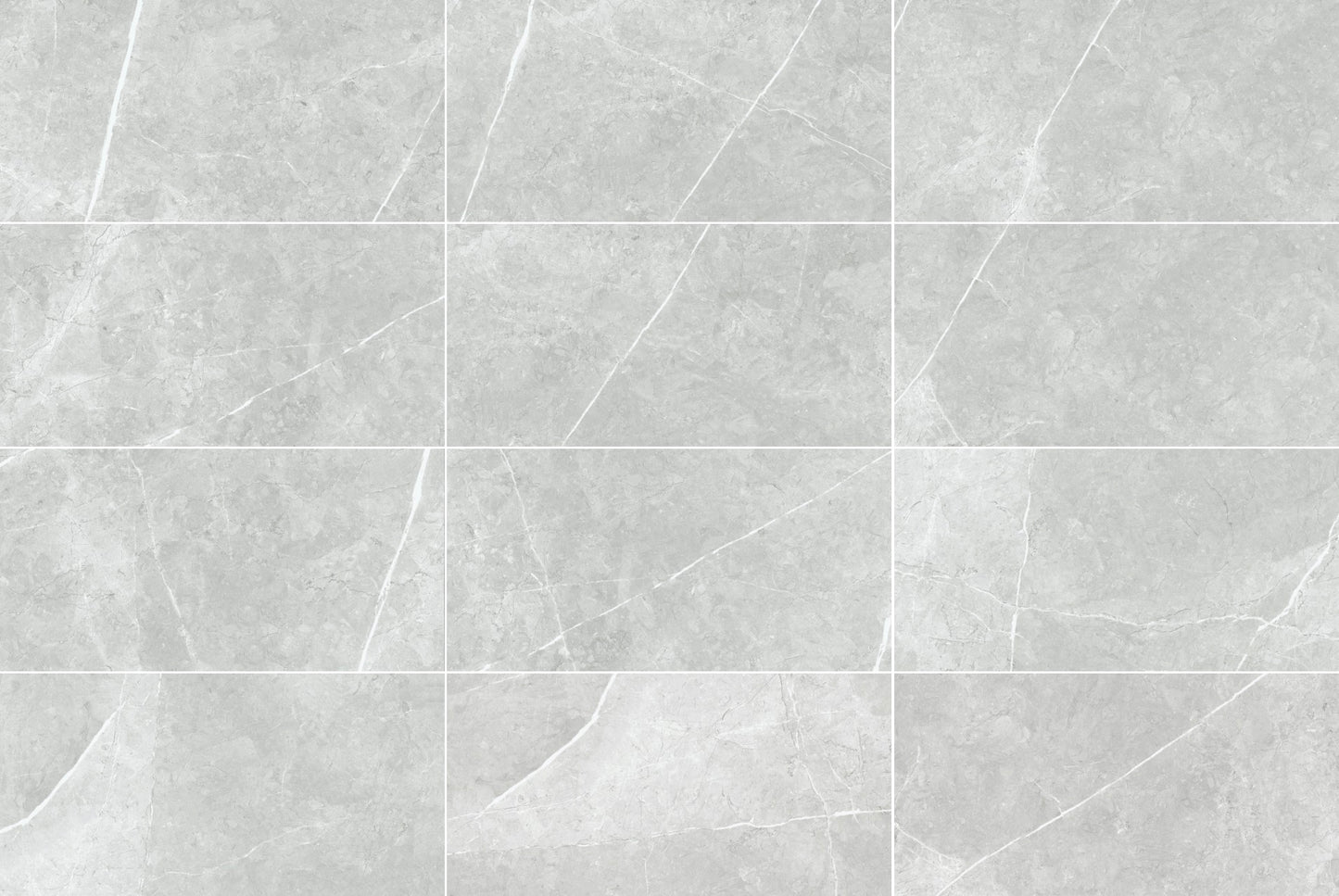 Vena White 12x24 Matte Finish Marble Look Porcelain Tile