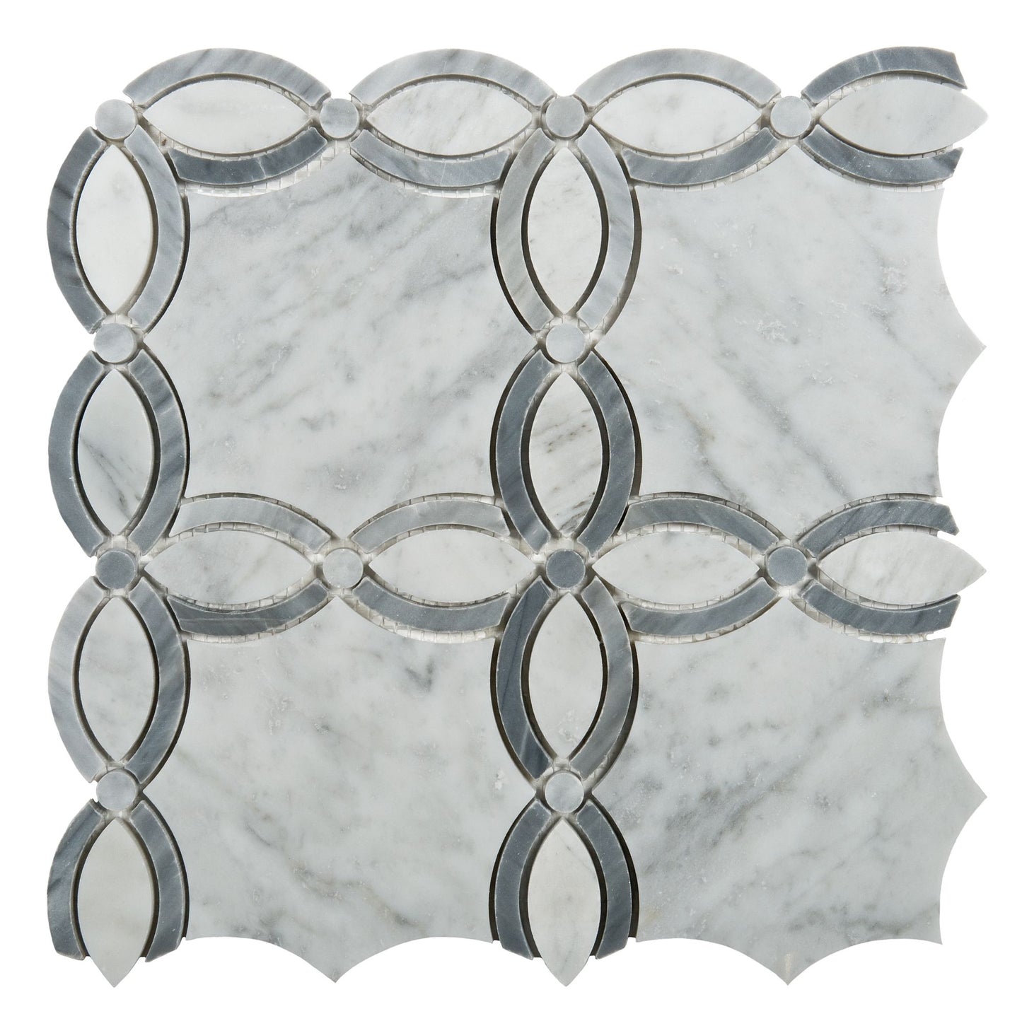 Waterjet Field Polished Finish Marble Mosaic Tile