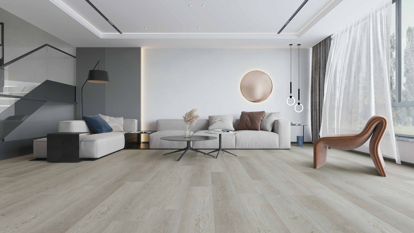Biyork Hydrogen-7 Winter in Zurich 9"x60"x7mm Vinyl Flooring