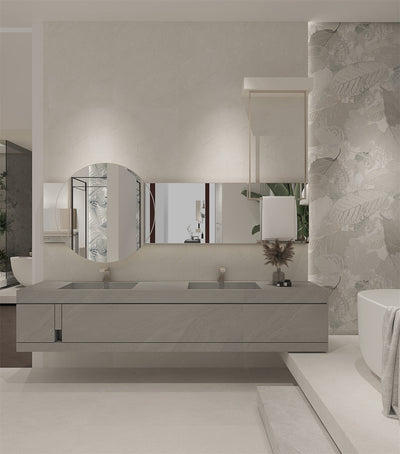 Akiba 24"x48" Matte Decorative Porcelain Wall Tile - A