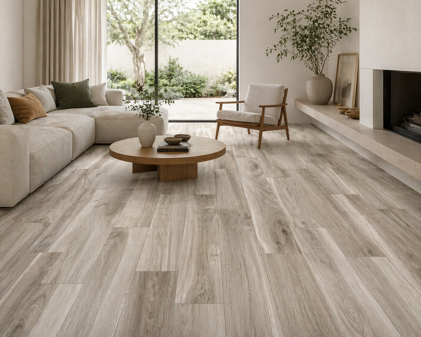 Amaris Hearth Mix Wood Look 6"x36" Porcelain Tile